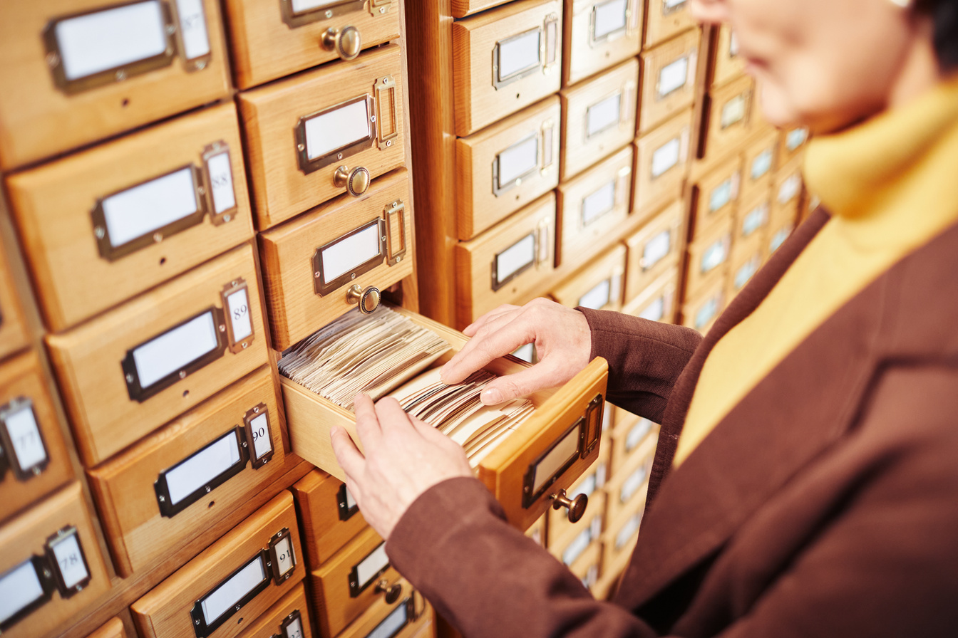Library Catalogue Cabinet